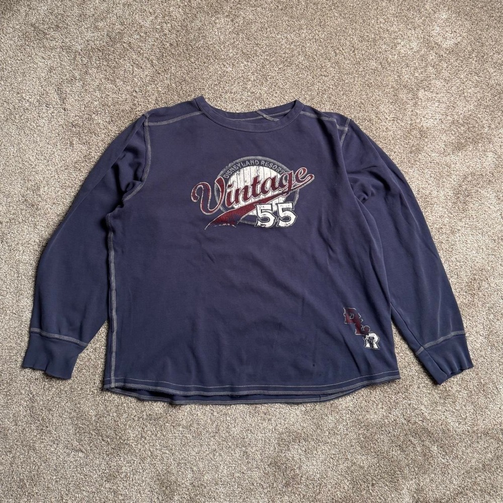BLUE DISNEYLAND "OVERLOCK" LONG SLEEVE